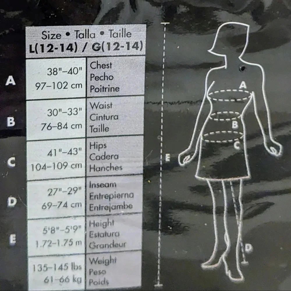 Nightmare Before Christmas Jack Skellington Adult‎ Costume Tall Size L - Picture 10 of 11